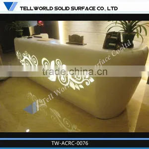 Modern Office Furniture Reception Desk,High Quality Round Hotel Modern Reception Counter thumbnail-1