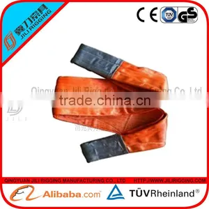 Lifting Tools Flat 100% Polyester Duplex Web Sling Belt Polyester Webbing thumbnail-1