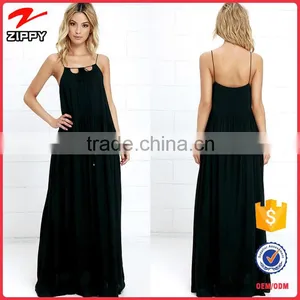 2016 Womens Fashion Evening Dresses Black Long Evening Dress Discount Evening Dresses thumbnail-1