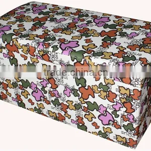 Cheaper!Flower PVC Leather Foldable Storage Bench thumbnail-1