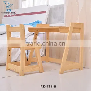 Pine Solid Wood Children Furniture Kids Table/Desk For Study Quality Choice thumbnail-1