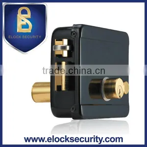 Electrical Door Lock With PCB, Double Connected Cylinder, Black Painted thumbnail-1
