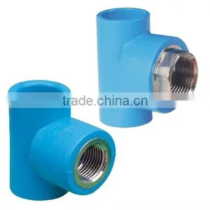 PE Pipe Fittings: Female Thread Tee (Soc x Fipt With Brass Thread Insert) thumbnail-1