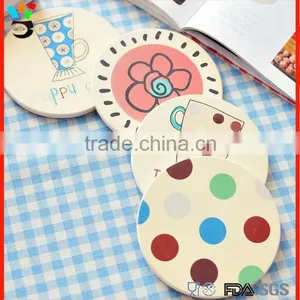 Home Improvement Ecofriendly Custom Print Water Absorbent Ceramic Coaster thumbnail-1