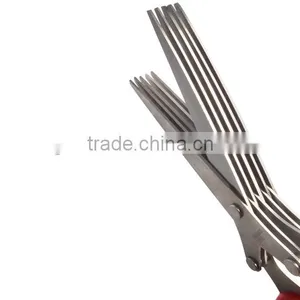 5 Blades Stainless Steel Kitchen Herb Scissors HS005 thumbnail-6