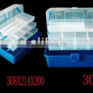 Large 3 Tray Tackle Box Cantilever Box thumbnail-1