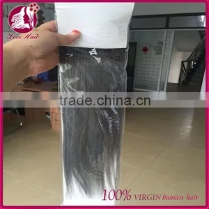 Factory Price Ombre 1B Grey Human Virign Brazilian Colored Two Tone Hair Weave thumbnail-2