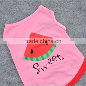 2015 Summer Pet Puppy Small Dog Shirt Cat Pet Print Clothes Export thumbnail-4