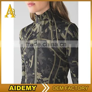 Wholesale Zipper Camouflage Hoodie Dri Fit Sweat Pants and Hoodies Women thumbnail-4