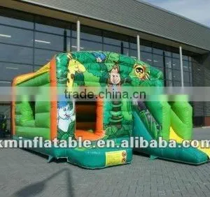 Jungle Inflatable Bouncer Slide thumbnail-1