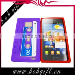 Silicone Phone Cover for Galaxy s2 Cassette Silicone Case thumbnail-1