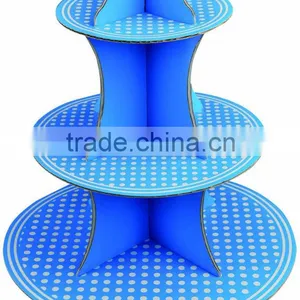 3 Tires Christmas Designed Corrugated Paper Cupcake Stands Ningbo thumbnail-1