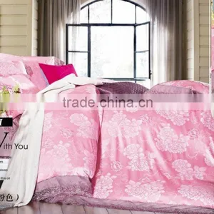 100%Cotton Jacquard Bedding Set,lace Duvet Cover With Lace thumbnail-1