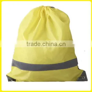 Handy Promotional Sports Backpack Bag Drawstring Reflective Bag thumbnail-1