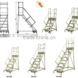 Industrial Steel Rolling Ladders RLC Series thumbnail-1