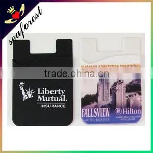 Custom Made Silicone Adhesive Phone Card Smart Wallet thumbnail-3