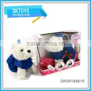 Hot Sale New Item B/O Blue Line Control Music To Walk The Dog Window Box Plush Kids Toys thumbnail-1