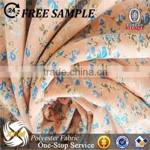Flower Design Crinkle Chiffon Printed Fabric thumbnail-6