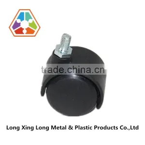 M D40mm PA6 Black no Brake Plastic Caster/wheel thumbnail-1