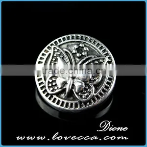 Charms Fashion Crystal Rose Flower s Napbutton Charms Fit Bracelet thumbnail-6
