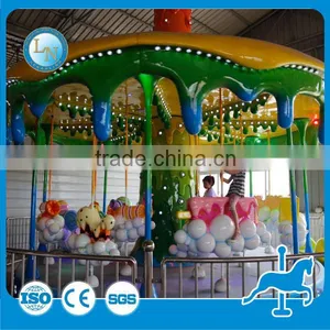 Fairground Rides Merry go Round Equipment Candy Carousel Horse Rides for Sale thumbnail-5