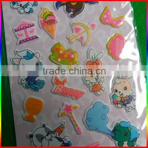 Rabbits Puffy Stickers Lovely for Kids thumbnail-2
