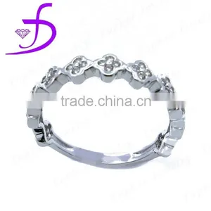 Wholesale Flower Silver Ring for Girls thumbnail-1