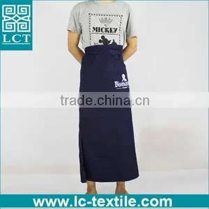 Custom Embroidered Unisex 100% Cotton Black Long Apron thumbnail-1
