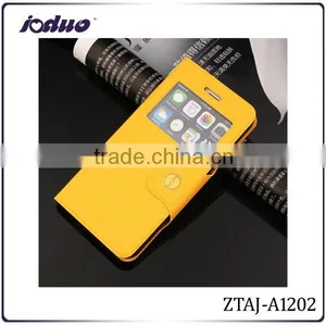 Wholesale 2015 Single Window Leather Mobile Phone Case for Iphone 6 Plus thumbnail-1