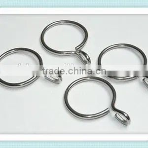 Pewter Effect Metal Chrome 14mm Pole Curtain Rings thumbnail-1
