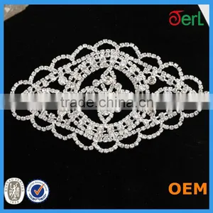 2016 Hot Sale Bling Bling Decorative Lace Rhinestone Crystal Trim for Wedding Decoration thumbnail-1