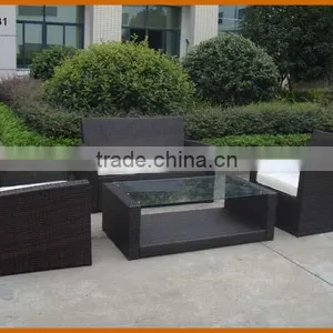 Garden 4Pcs Wicker Sofa Set KD thumbnail-1