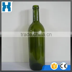 750ML CHEAP FAKE GLASS WINE BOTTLE WITH CORK thumbnail-1
