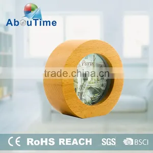 Mini Round Luxury Promotion Wood Table Clock thumbnail-1