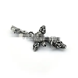 316l Stainless Steel Mens Snake Pendant Biker Cross New Design Pendant Guangzhou High Quality Pendant thumbnail-2