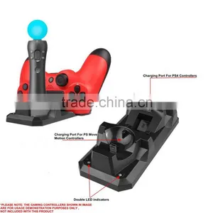 All-in-one 12 Slots Video Game Disc Storage +Space-saving Vertical Stand + Cooling Fan+ Dual Controller Charging Station For PS4 thumbnail-5