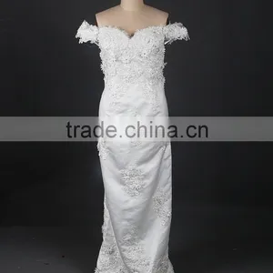 RSW876 Removable Tulle Overskirt Wedding Dresses 2015 China For Fat Woman In Dubai With Detachable Train thumbnail-2