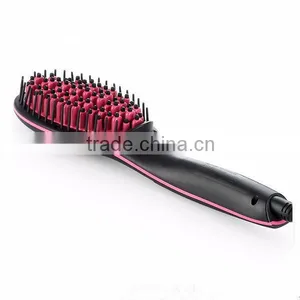 Black Simply Make Hair Styling Apauls Brush Hair Straightener thumbnail-2