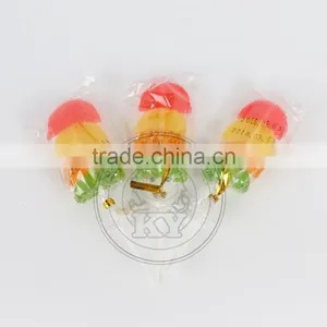 Orange Slice Fruit Shape Gummy Jelly Lollipop thumbnail-3