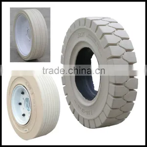 Chinese Top Brand WonRay Forklift Non Marking Pneumatic Solid Rubber Tires 600-9 4.00-8 thumbnail-1
