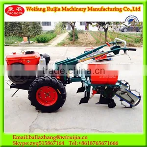 New Design Farm Machinery Fertilizer and Planting Corn Seeder Machine Used Two Wheel Diesel Engine Mini Walking Tractor thumbnail-3