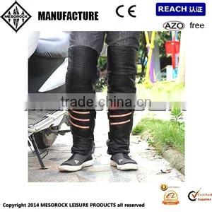 Leather Motorcycle Leg Warmer Knee Protectors Off-Road Electric Bicycle thumbnail-1