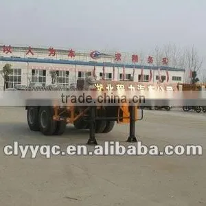 High Quality New China Steel Flat Deck Vehicle Trailers for Sale thumbnail-1