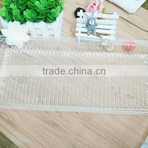 New Disposable BOPS Clear Plastic Large Trays for Baguette, Long Cakes thumbnail-2