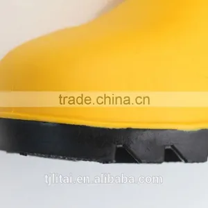 Yellow Black Work Boot With Steel Toe Pvc Safety Shoes thumbnail-4