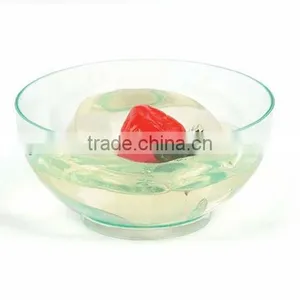 Plastic Transparent Round Salad Bowl thumbnail-3