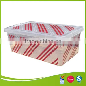 Transparent Clear Plastic Shoe Box thumbnail-1