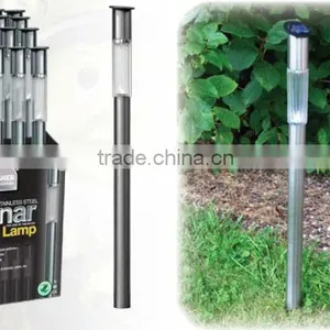 Long Post Solar Powered Post Lights/Stainless Steel Single Post Solar Light./Garden Light Decoration/stainless Steel Lamp Solar thumbnail-2