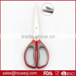 5 Layer Blades Kitchen Herb Scissors With Soft Grip Handle Stainless Steel Kitchen Scissors thumbnail-1