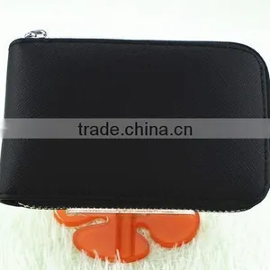 Cy278 First Layer Leather Women Card Holder Wallets Female Credit Card Holder Organ Trunk Card Holder Coin Purse thumbnail-1